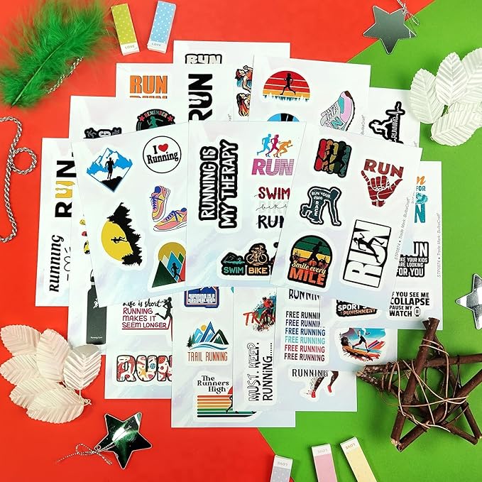 90 Running Stickers Collection