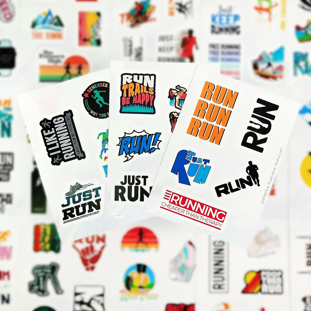 90 Running Stickers Collection