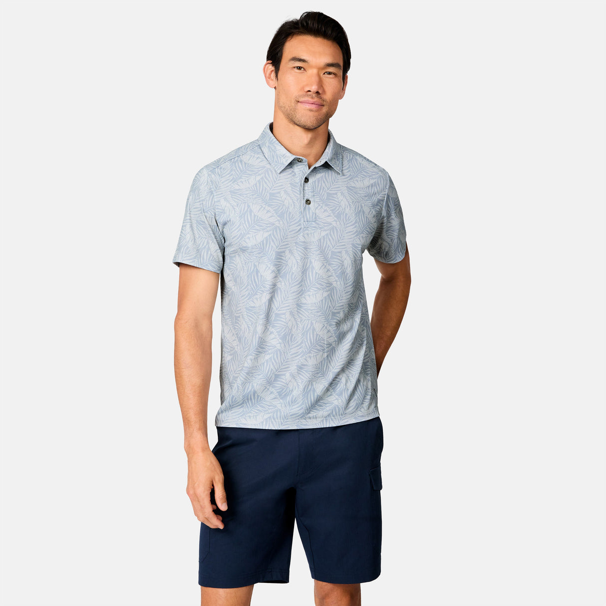 Men's SunFree UPF Printed Polo Shirt