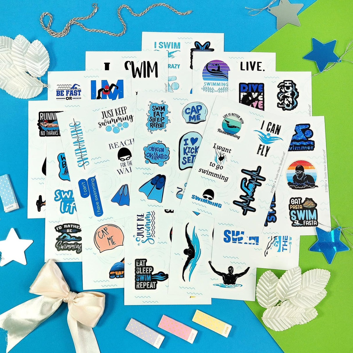 93 Swimming Stickers Collection