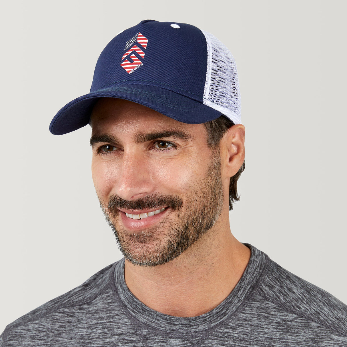 Free Country Five Panel Cotton Twill Trucker Hat