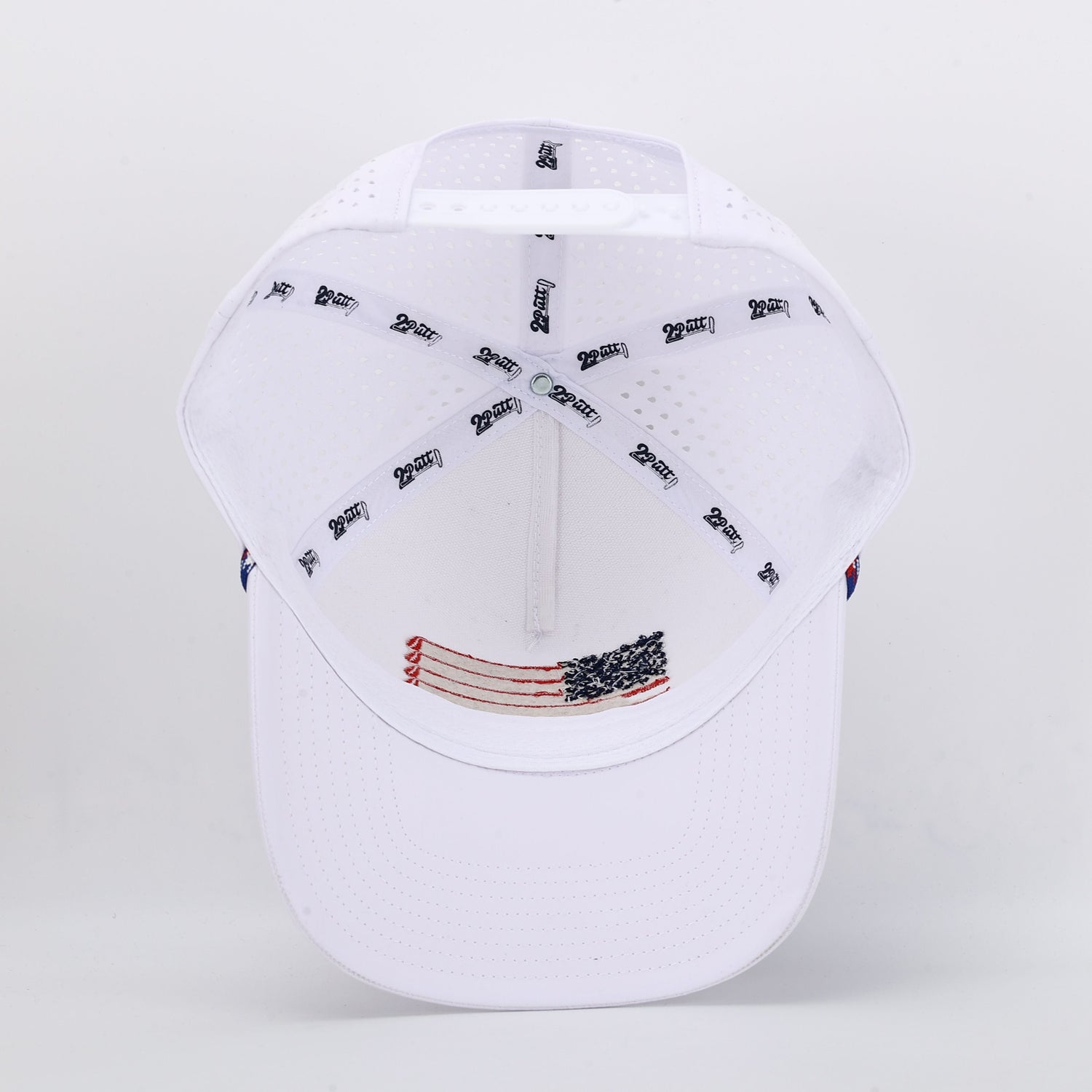 American Flag Rope Flat Bill Hat