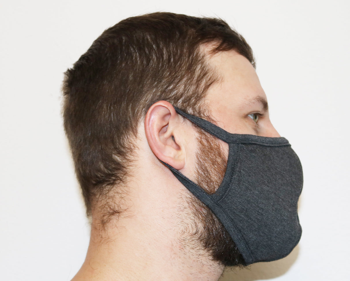 Bamboo X Large Triple Layer Breathable Face Mask - Natural, Silky Soft, Ultra Comfortable