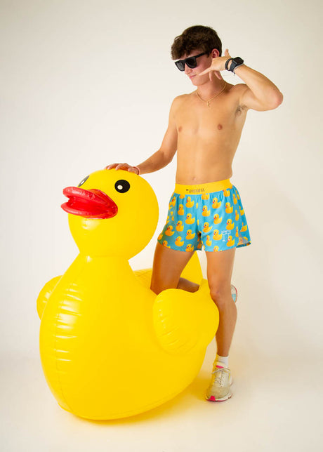 Men's Rubber Ducky 4" Half Split Shorts XS S M L XL
