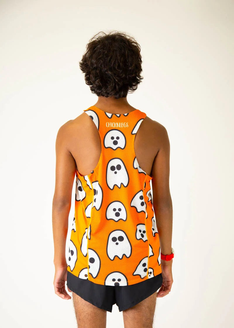Men's Ghosts Performance Singlet (Orange) XS, S, M, L, XL