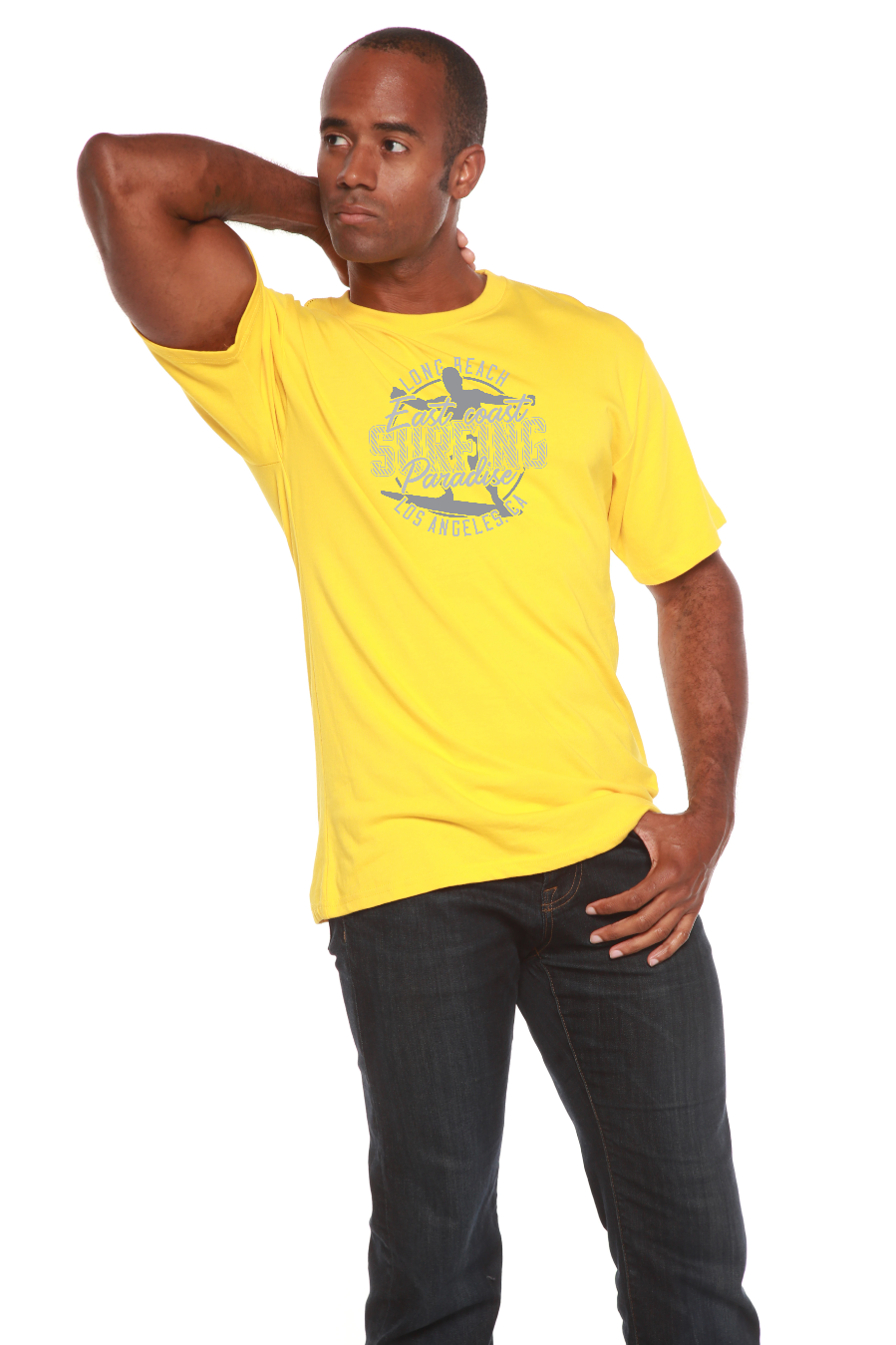 East Coast Paradise Men's Bamboo Viscose/Organic Cotton Short Sleeve Graphic T-Shirt