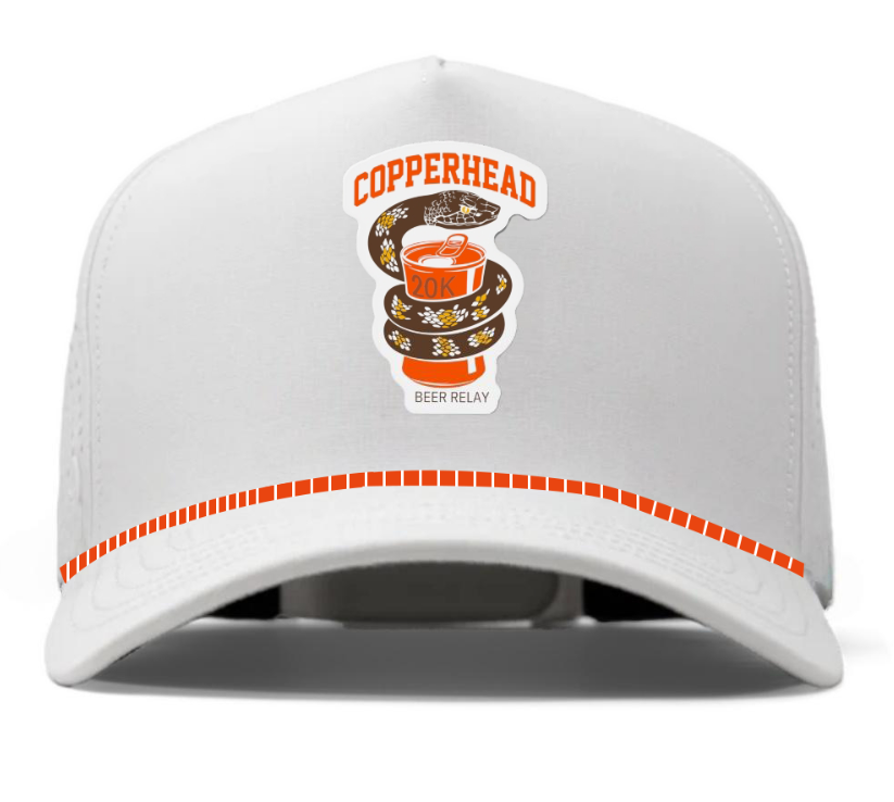 Copperhead Beer Relay Ripstop Rope Hat with PVC Rubber Patch