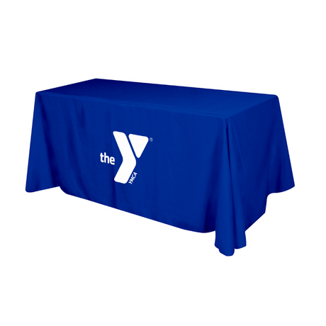 6' Flat Polyester 4-Sided Table Cover
