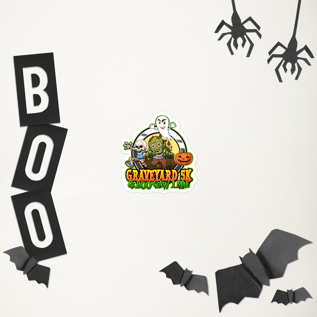 Graveyard 5K & Boo-Gaw 1 Mile Vinyl Decals