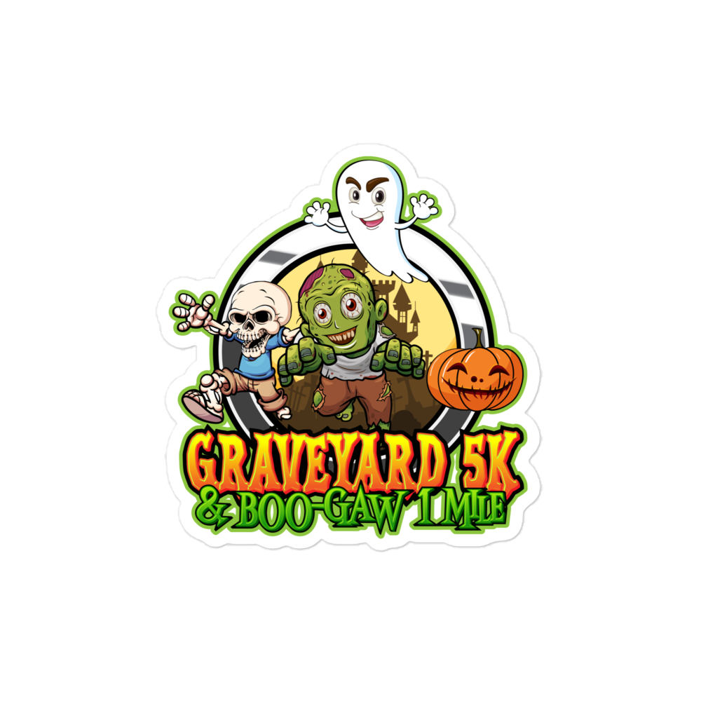 Graveyard 5K & Boo-Gaw 1 Mile Vinyl Decals