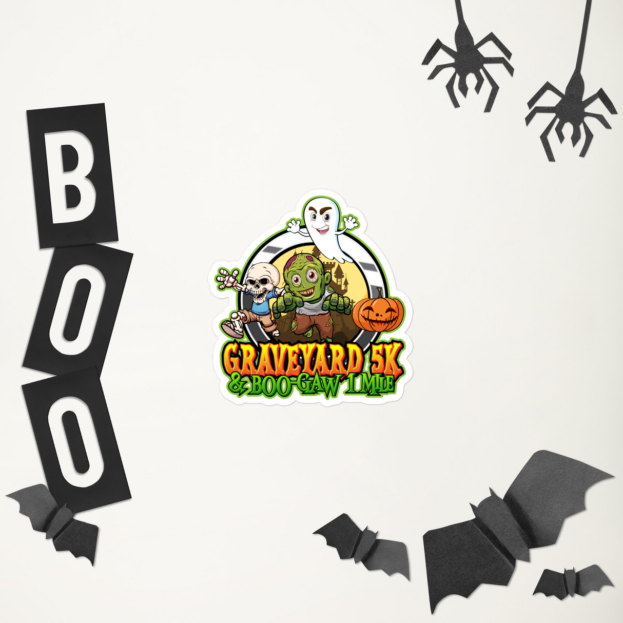 Graveyard 5K & Boo-Gaw 1 Mile Vinyl Decals