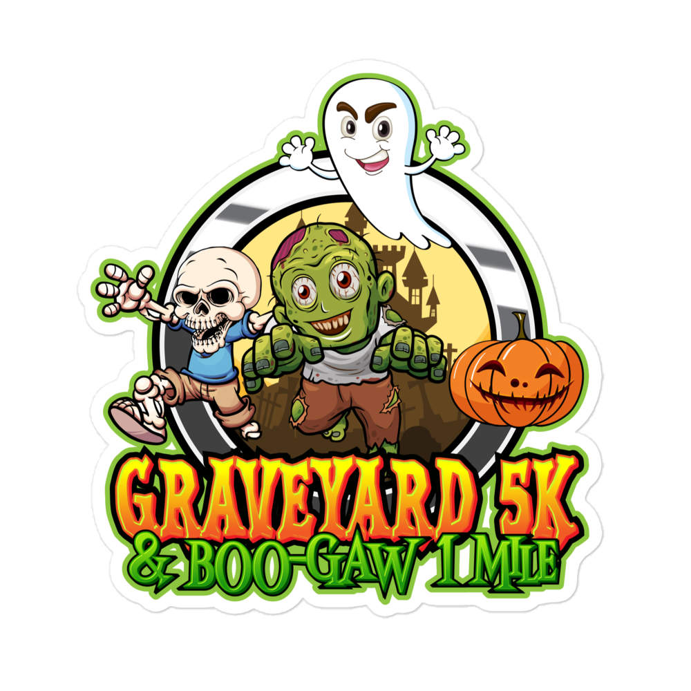 Graveyard 5K & Boo-Gaw 1 Mile Vinyl Decals