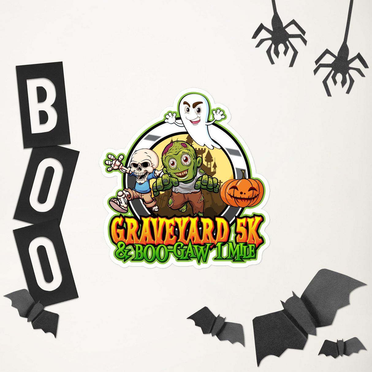Graveyard 5K & Boo-Gaw 1 Mile Vinyl Decals