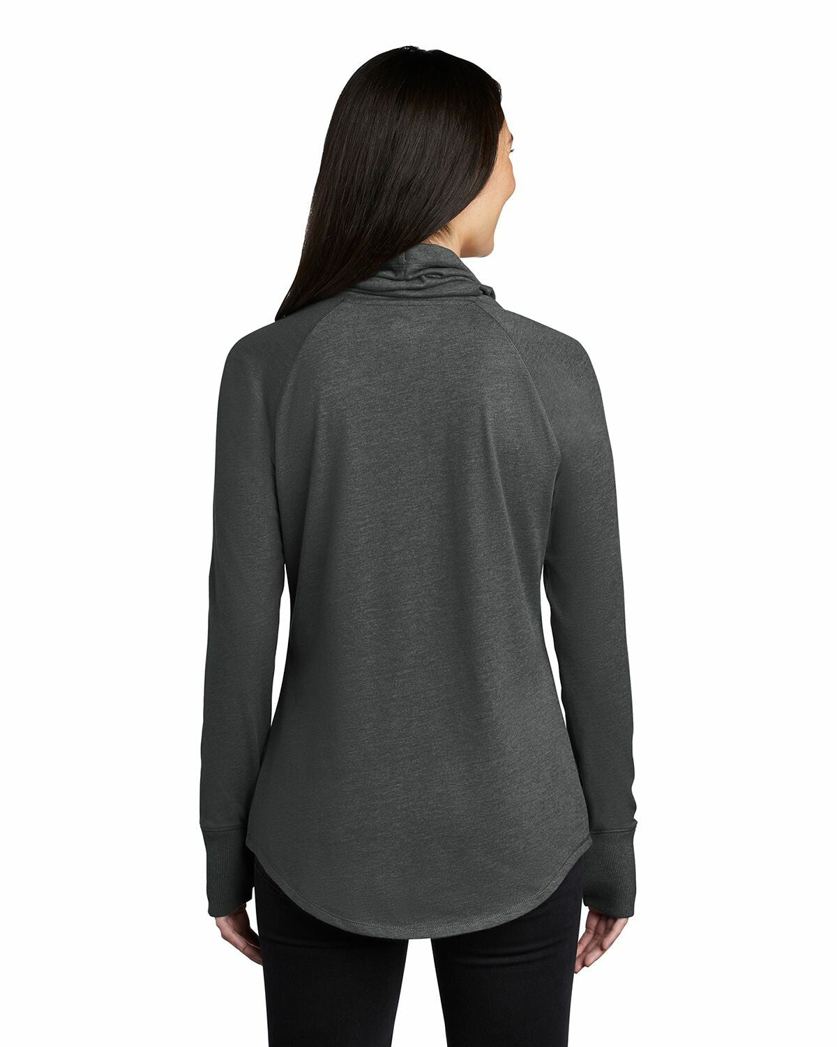 Ladies' Sueded Cotton Blend Cowl Tee