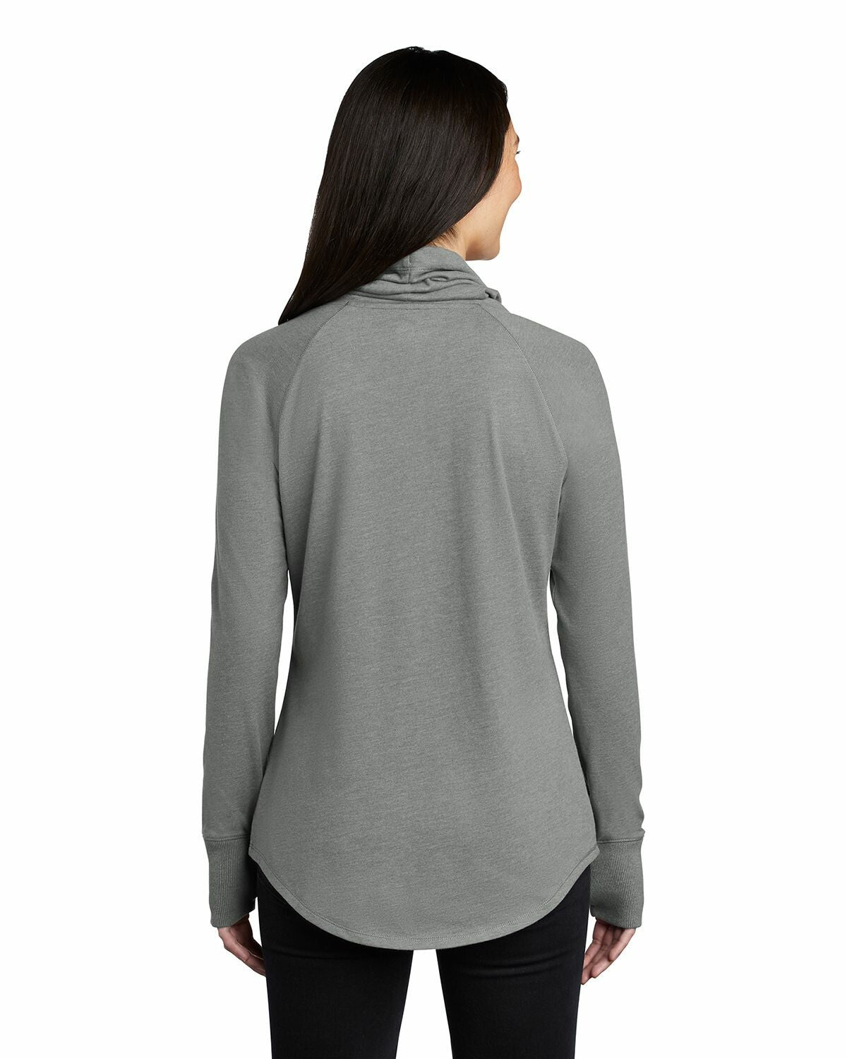 Ladies' Sueded Cotton Blend Cowl Tee