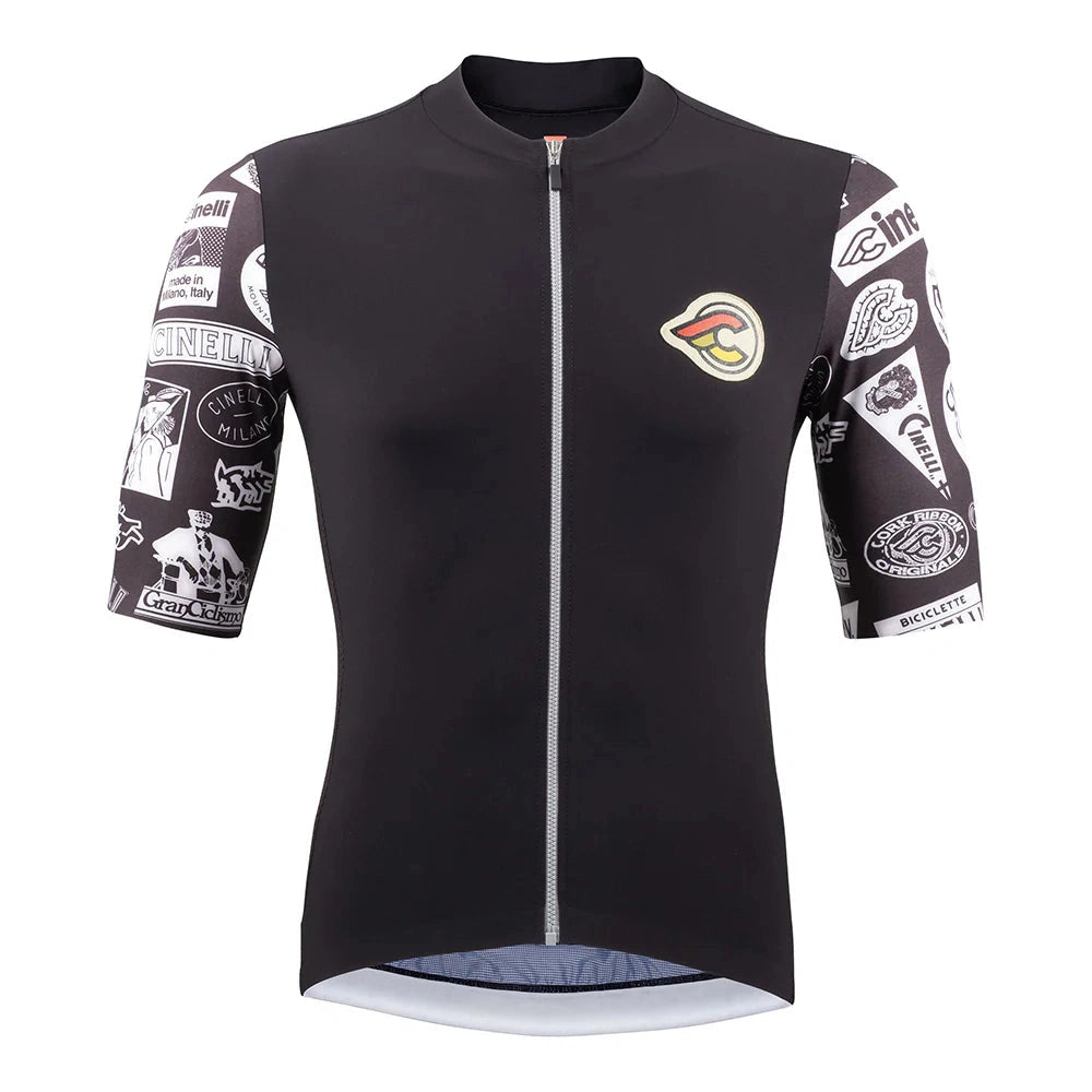 Cinelli Supercorsa Men's Cycling Jersey (Black)