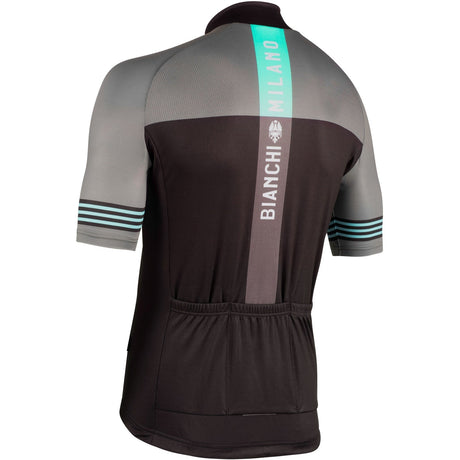 Bianchi Milano Prizzi Men's Cycling Jersey (Black / Olive) Medium
