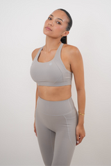 I Am Glowing Frosty Gray Quick Dry Butter Legging