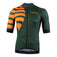 Nalini BAS STRIPES Men's Cycling Jersey (Forest Green/Papaya Orange) S, 2XL, 3XL
