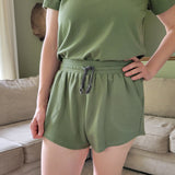 Womens Lounge Set - Shorts