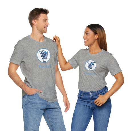Hoggard Vikings Football Unisex Heathered Tee