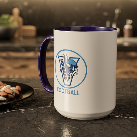 Hoggard Vikings Football Color Accent Mug —  11oz/15oz