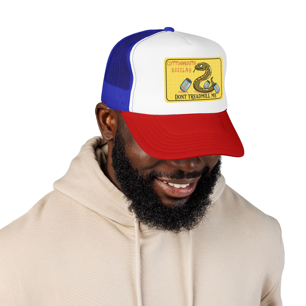 Cottonmouth Beer Relay Don’t Treadmill Me Foam Trucker Hat