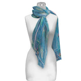 Monet Water Lilies Long Sheer Scarf – Lightweight, Elegant, Silky-Soft