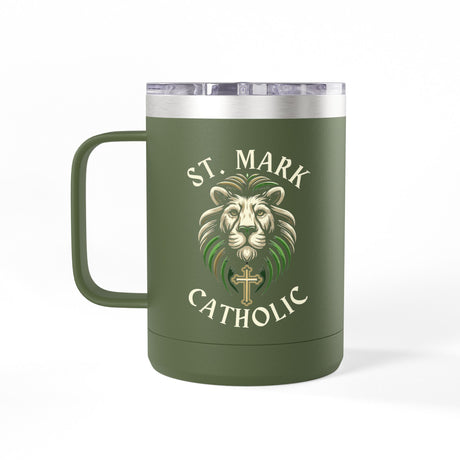 St. Mark Catholic Coffee Mug Tumbler, 15 oz