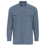 Deep Water Pearl Snap Shirt | Long Sleeve