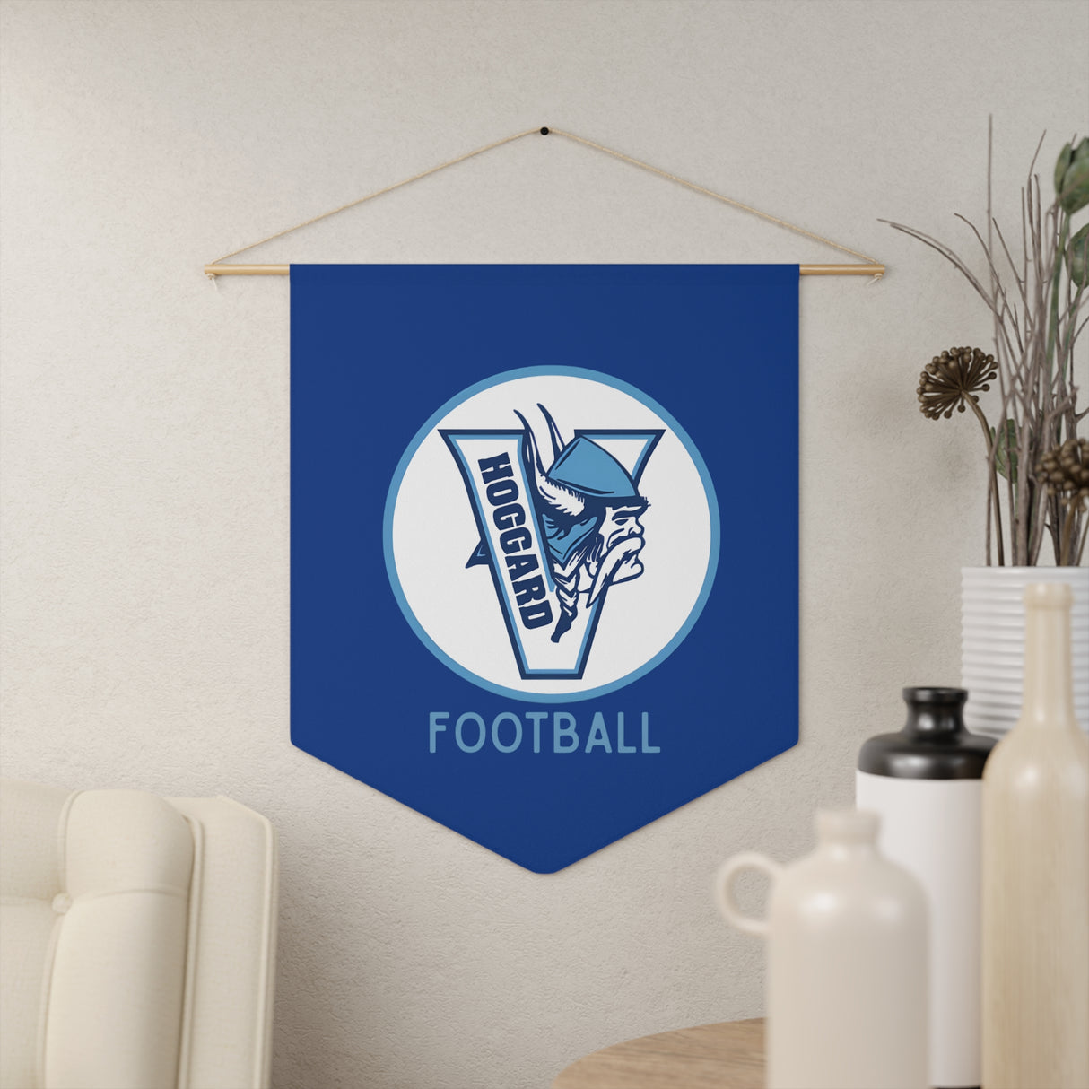 Hoggard Vikings Football Pennant Banner