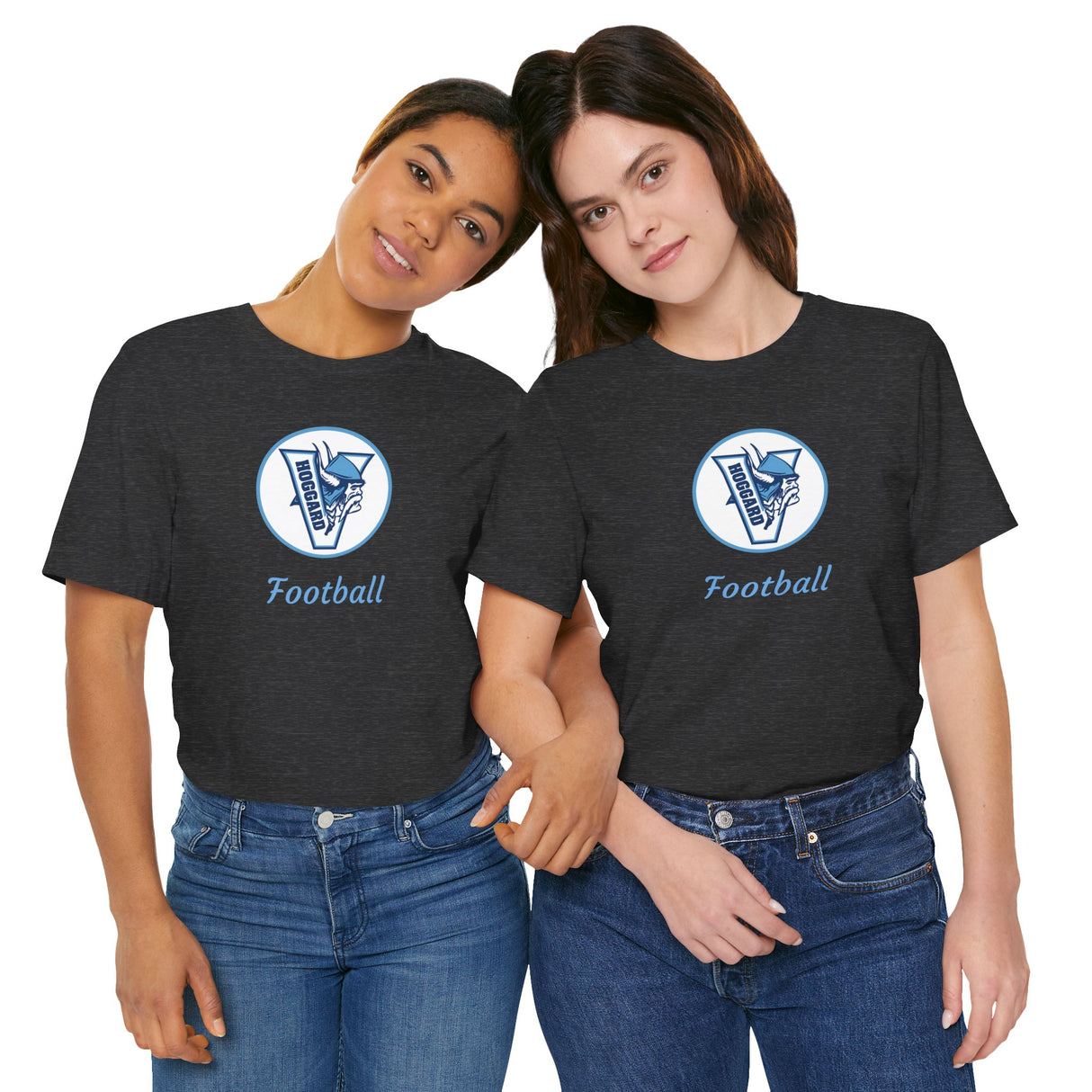 Hoggard Vikings Football Unisex Heathered Tee