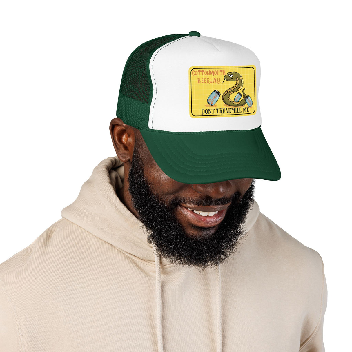 Cottonmouth Beer Relay Don’t Treadmill Me Foam Trucker Hat