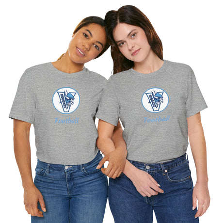 Hoggard Vikings Football Unisex Heathered Tee