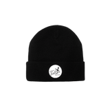 Black Beanie w/ Script Logo