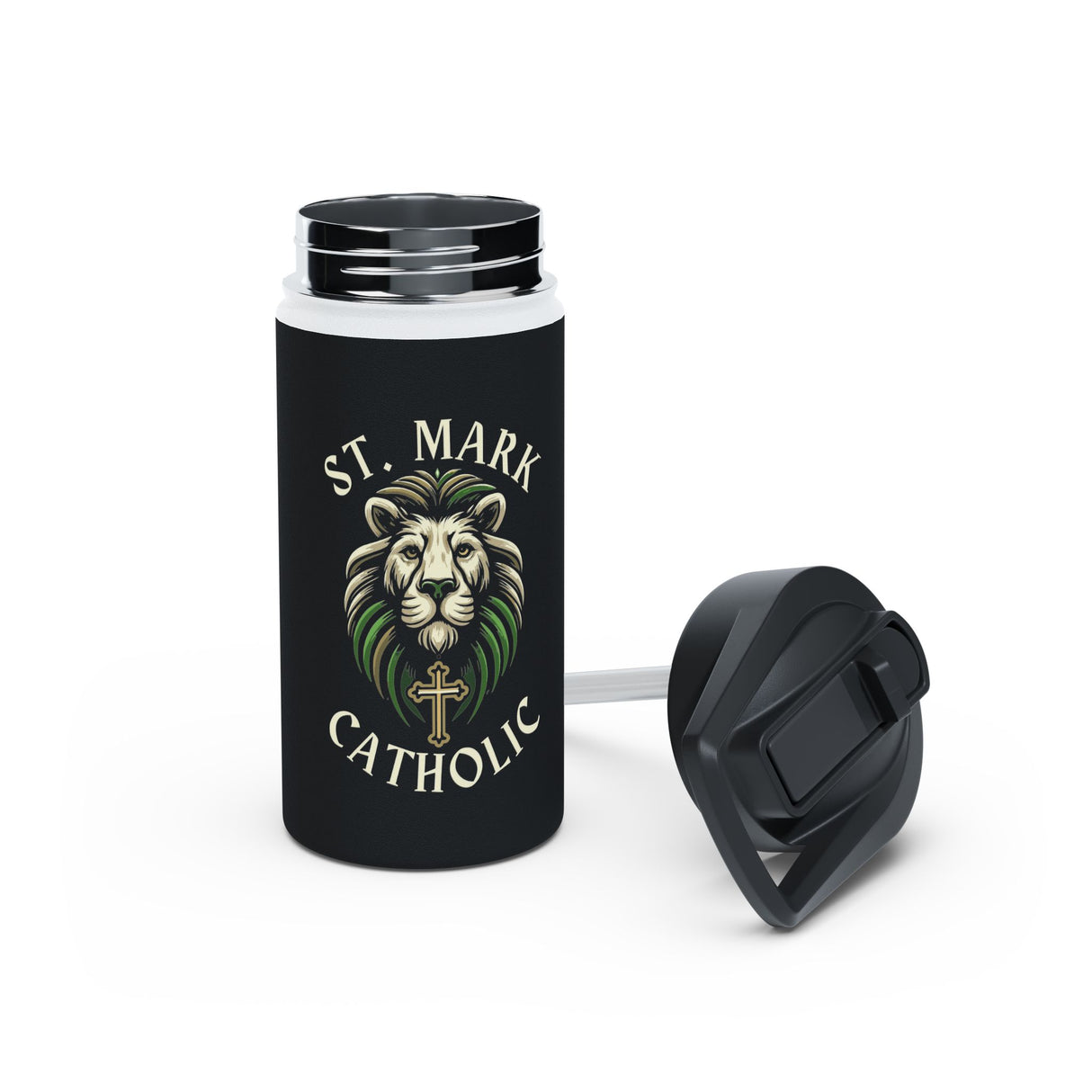St. Mark Catholic Stainless Steel Water Bottle -  12 oz -32 oz