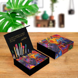 Laurel Burch Cats - Boxed Blank Note Cards – Set of 16 in a Keepsake Gift Box
