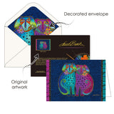 Laurel Burch Dogs - Boxed Blank Note Cards – Set of 16 in a Keepsake Gift Box