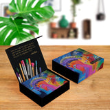 Laurel Burch Horses - Boxed Blank Note Cards – Set of 16 in a Keepsake Gift Box