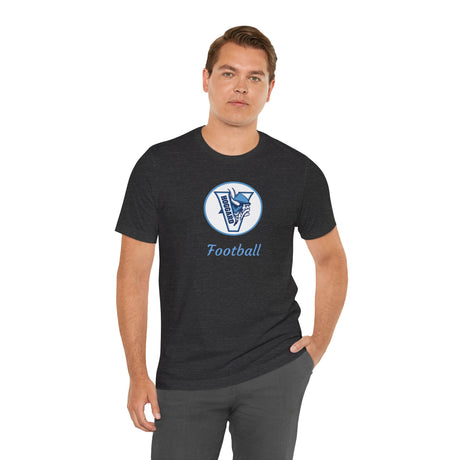 Hoggard Vikings Football Unisex Heathered Tee