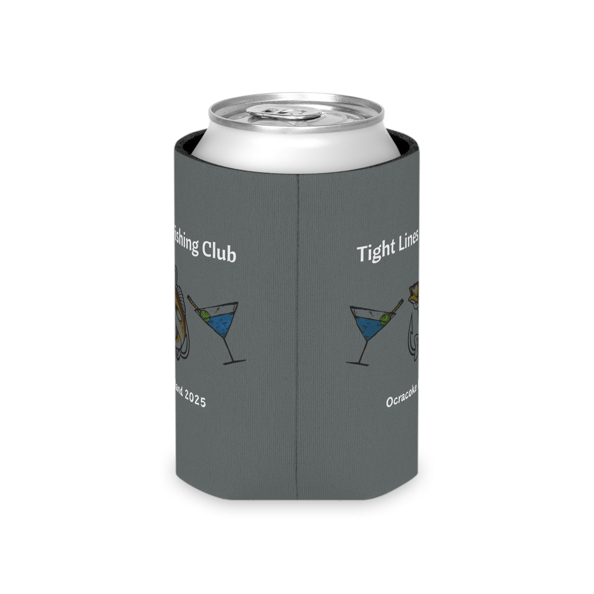 Tight Lines Fishing Club Can Cooler
