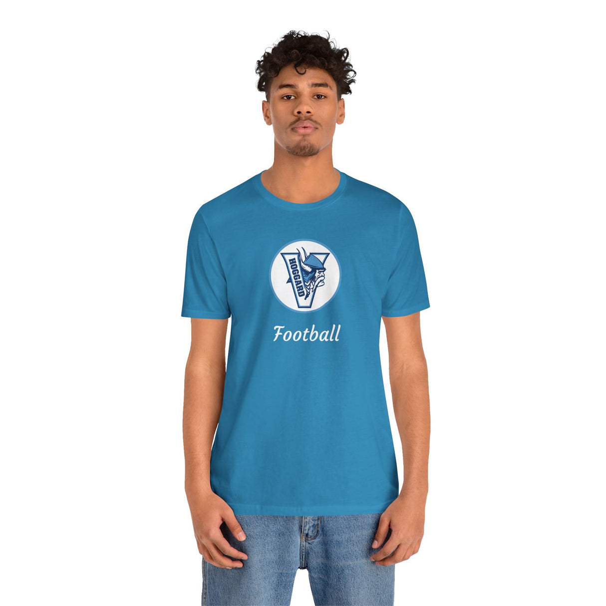 Hoggard Vikings Football Unisex Heathered Tee