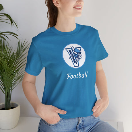 Hoggard Vikings Football Unisex Heathered Tee