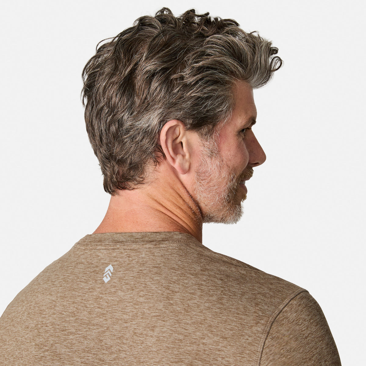 Men's FreeCycle® Sueded Spacedye Long Sleeve Crew Neck