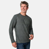 Men's FreeCycle® Sueded Spacedye Long Sleeve Crew Neck