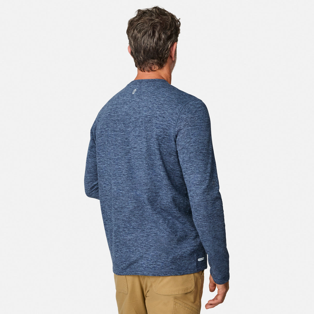 Men's FreeCycle® Sueded Spacedye Long Sleeve Crew Neck