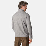 Men's Sueded Spacedye Quarter Zip Long Sleeve Shirt