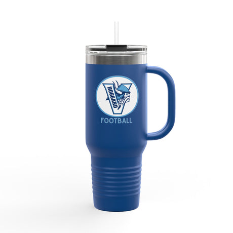 Hoggard Vikings Football 40oz Insulated Stainless Steel Tumbler