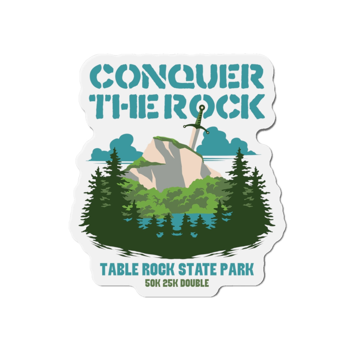 Conquer the Rock Race Magnets