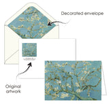 van Gogh Flowers - Boxed Blank Note Cards – Set of 16 in a Keepsake Gift Box
